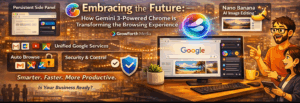 Gemini 3-powered Chrome browser enhancing the future of web browsing with advanced features and performance