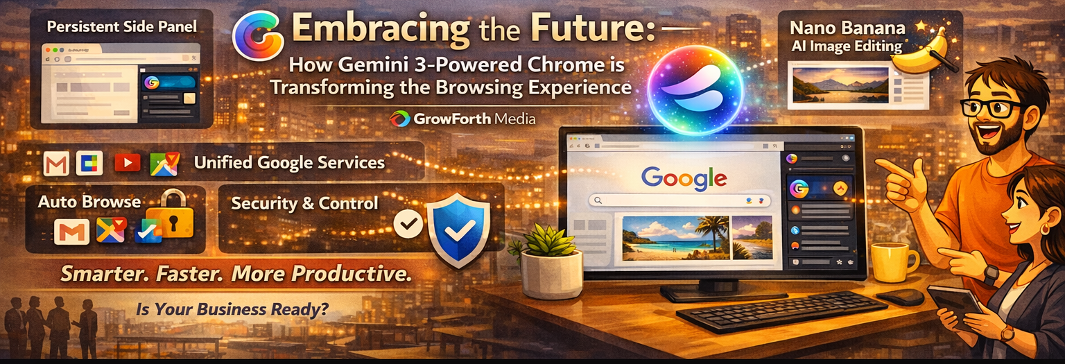 Gemini 3-powered Chrome browser enhancing the future of web browsing with advanced features and performance