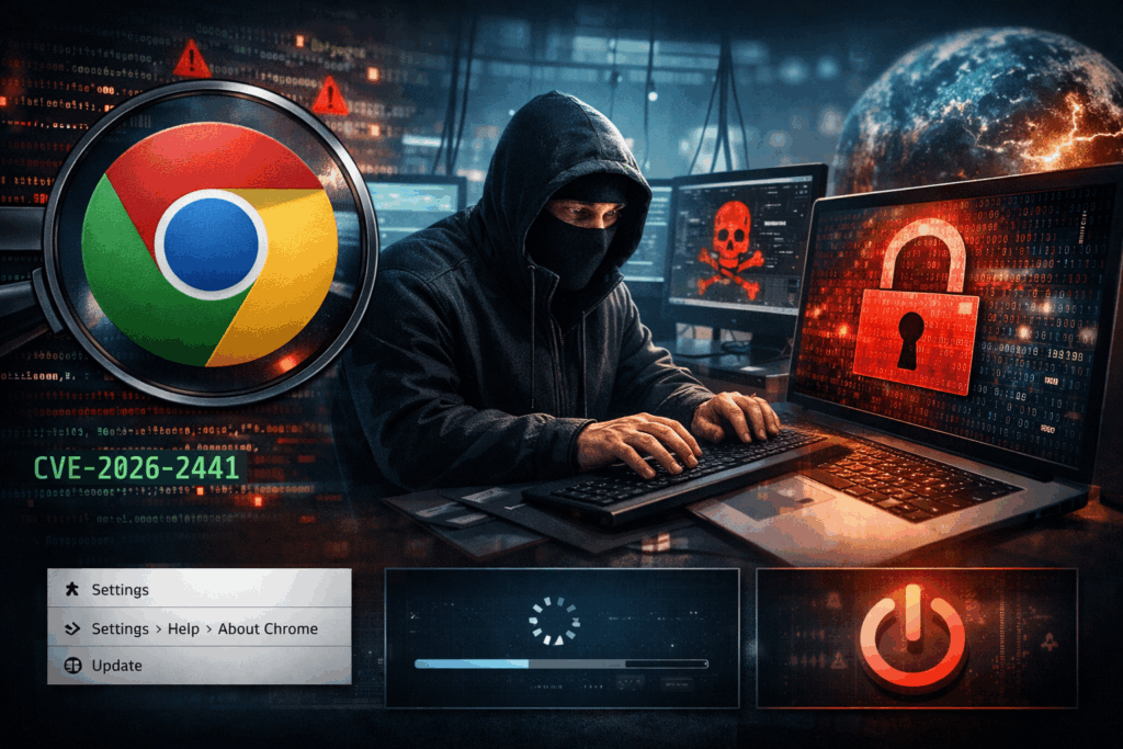 Chrome Zero-Day Cyber Attack Threat Visualization